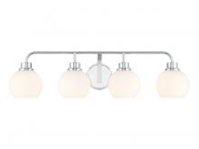 Savoy House Meridian CA M80082CH - 4-Light Bathroom Vanity Light in Chrome