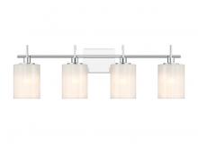 Savoy House Meridian CA M80085CH - 4-Light Bathroom Vanity Light in Chrome