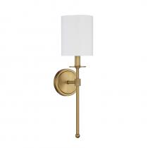 Savoy House Meridian CA M90057NB - 1-Light Wall Sconce in Natural Brass