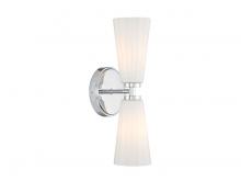 Savoy House Meridian CA M90109CH - 2-Light Wall Sconce in Chrome