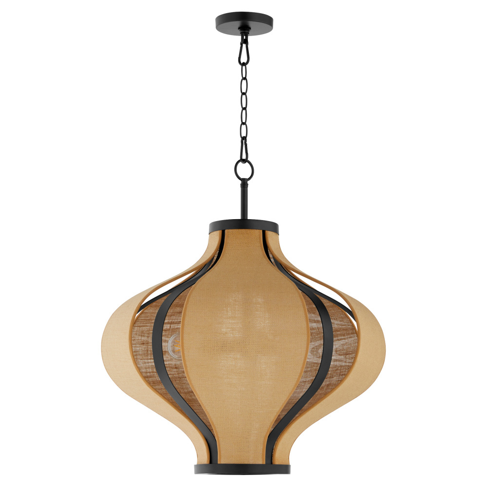MONROE 3 LIGHT PENDANT - MATTE BLACK