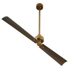 Quorum 30562-47 - TWAIN 2 BLADE DAMP FAN - BRUSHED BRASS