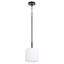 Quorum 3307-59 - RUTHERFORD 1 LIGHT PENDANT - MATTE BLACK
