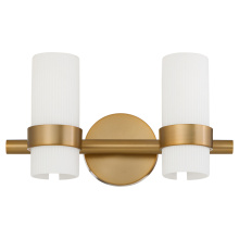 Quorum 5169-2-47 - SOJOURN 2 LIGHT VANITY - BRUSHED BRASS