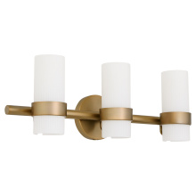 Quorum 5169-3-47 - SOJOURN 3 LIGHT VANITY - BRUSHED BRASS