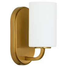 Quorum 5307-1-47 - RUTHERFORD 1 LIGHT WALL MOUNT - BRUSHED BRASS