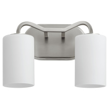 Quorum 5307-2-65 - RUTHERFORD 2 LIGHT VANITY - SATIN NICKEL