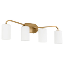 Quorum 5307-4-47 - RUTHERFORD 4 LIGHT VANITY - BRUSHED BRASS