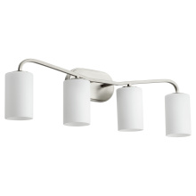 Quorum 5307-4-65 - RUTHERFORD 4 LIGHT VANITY - SATIN NICKEL