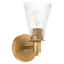 Quorum 5803-1-47 - LAWTON 1 LIGHT WALL MT - BRUSHED BRASS