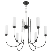 Quorum 6024-6-59 - JEROME 6 LIGHT CHANDELIER - MATTE BLACK