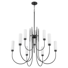 Quorum 6024-9-59 - JEROME 9 LIGHT CHANDELIER - MATTE BLACK