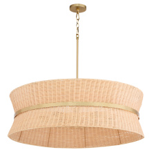 Quorum 6123-8-47 - FAIRVIEW 8 LIGHT PENDANT - BRUSHED BRASS
