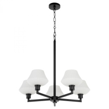 Quorum 6221-5-59 - Cassini 5 Light Chandelier, Matte Black