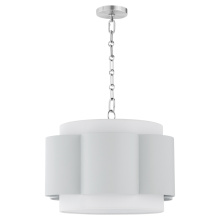 Quorum 8229-4-3114 - BELINDER 4 LIGHT PENDANT - BRITTANY BLUE/CHROME