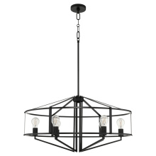 Quorum 8373-6-59 - TOBIN 32" 6LT PENDANT - MB