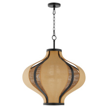 Quorum 892-3-59 - MONROE 3 LIGHT PENDANT - MATTE BLACK