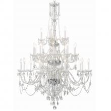 CRYSTORAMA 1156-CH-CL-MWP - Traditional Crystal 25 Light Hand Cut Crystal Polished Chrome Chandelier
