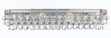 CRYSTORAMA 134-CH - Calypso 8 Light Crystal Teardrop Polished Chrome Bathroom Vanity