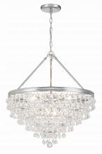 CRYSTORAMA 137-CH - Calypso 8 Light Crystal Teardrop Polished Chrome Chandelier