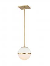 CRYSTORAMA 2107-AG - Brian Patrick Flynn Truax 1 Light Aged Brass Mini Pendant