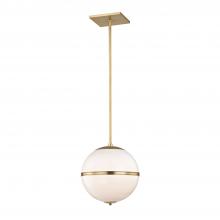 CRYSTORAMA 2112-AG - Brian Patrick Flynn Truax 1 Light Aged Brass Mini Pendant