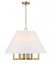 CRYSTORAMA 2256-VG - Libby Langdon Westwood 6 Light Vibrant Gold Chandelier