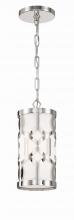 CRYSTORAMA 2260-PN - Libby Langdon Jennings 1 Light Polished Nickel Mini Pendant