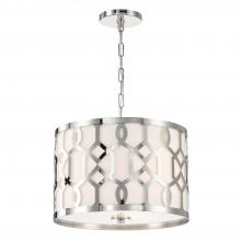 CRYSTORAMA 2265-PN - Libby Langdon Jennings 3 Light Polished Nickel Pendant