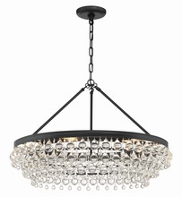 CRYSTORAMA 275-MK - Calypso 6 Light Matte Black Chandelier