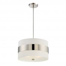 CRYSTORAMA 295-PN - Libby Langdon Grayson 3 Light Polished Nickel Chandelier