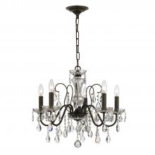 CRYSTORAMA 3025-EB-CL-S - Butler 5 Light Swarovski Strass Crystal English Bronze Chandelier