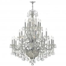 CRYSTORAMA 3229-CH-CL-MWP - Imperial 26 Light Hand Cut Crystal Polished Chrome Chandelier