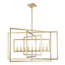 CRYSTORAMA 337-GA - Capri 9 Light Antique Gold Chandelier