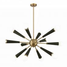 CRYSTORAMA 3812-AG - Zodiac 12 Light Aged Brass Chandelier
