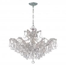 CRYSTORAMA 4439-CH-CL-MWP - Maria Theresa 6 Light Hand Cut Crystal Polished Chrome Chandelier
