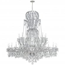 CRYSTORAMA 4460-CH-CL-MWP - Maria Theresa 37 Light Hand Cut Crystal Polished Chrome Chandelier