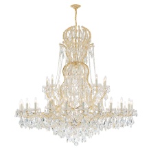 CRYSTORAMA 4460-GD-CL-MWP - Maria Theresa 64'' Hand Cut Crystal Gold Chandelier