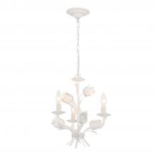 CRYSTORAMA 4813-WW - Southport 3 Light Wet White Mini Chandelier