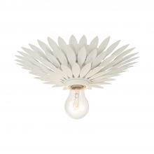CRYSTORAMA 500-MT - Broche 1 Light Matte White Flush Mount