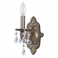 CRYSTORAMA 5021-VB-CL-MWP - Paris Market 1 Light Clear Crystal Venetian Bronze Sconce