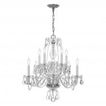 CRYSTORAMA 5080-CH-CL-MWP - Traditional Crystal 10 Light Clear Crystal Polished Chrome Chandelier