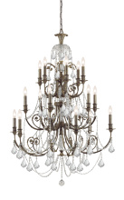 CRYSTORAMA 5117-EB-CL-MWP - Regis 18 Light English Bronze Chandelier