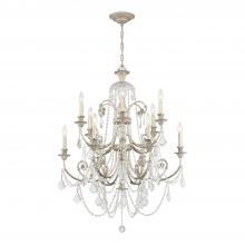 CRYSTORAMA 5119-OS-CL-MWP - Regis 12 Light Hand Cut Crystal Olde Silver Chandelier