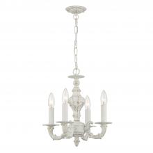 CRYSTORAMA 5124-AW - Paris Market 4 Light Antique White Mini Chandelier
