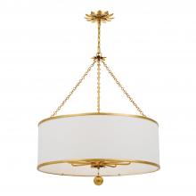 CRYSTORAMA 515-GA - Broche 8 Light Antique Gold Chandelier