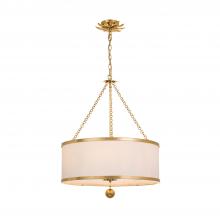 CRYSTORAMA 518-GA - Broche 6 Light Antique Gold Chandelier