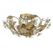 CRYSTORAMA 5316-GL - Paris Market 6 Light Gold Leaf Semi Flush Mount