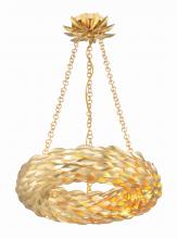 CRYSTORAMA 535-GA - Broche 6 Light LED Antique Gold Chandelier
