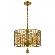 CRYSTORAMA 545-GA - Layla 5 Light Antique Gold Chandelier